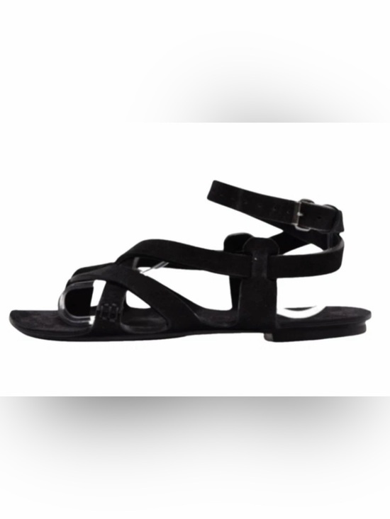 Yves Saint Laurent Shoes - Saint Laurent “Culver” Black Suede Gladiator Sandals NIB